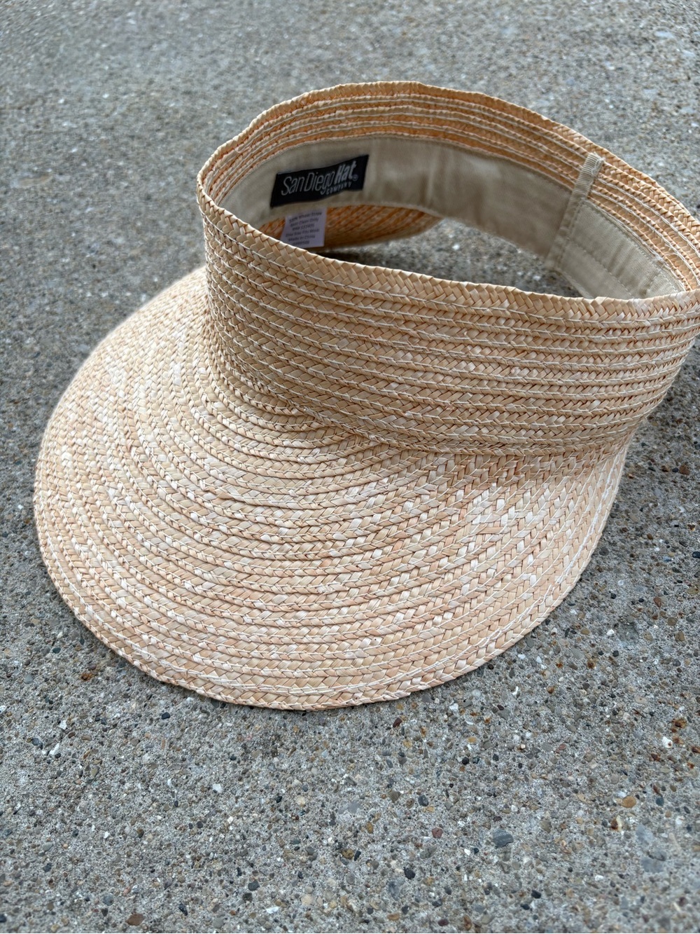 San Diego Hat Company Straw Visor - Beige